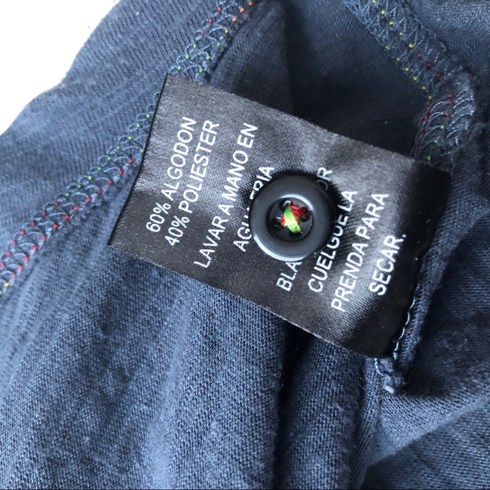 Anthro Mystree Rainbow Stitching W Button Clusters - image 4